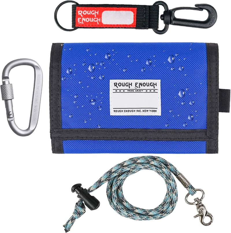 Preppy Teen Blue Cordura Wallet with Lanyard for Kids