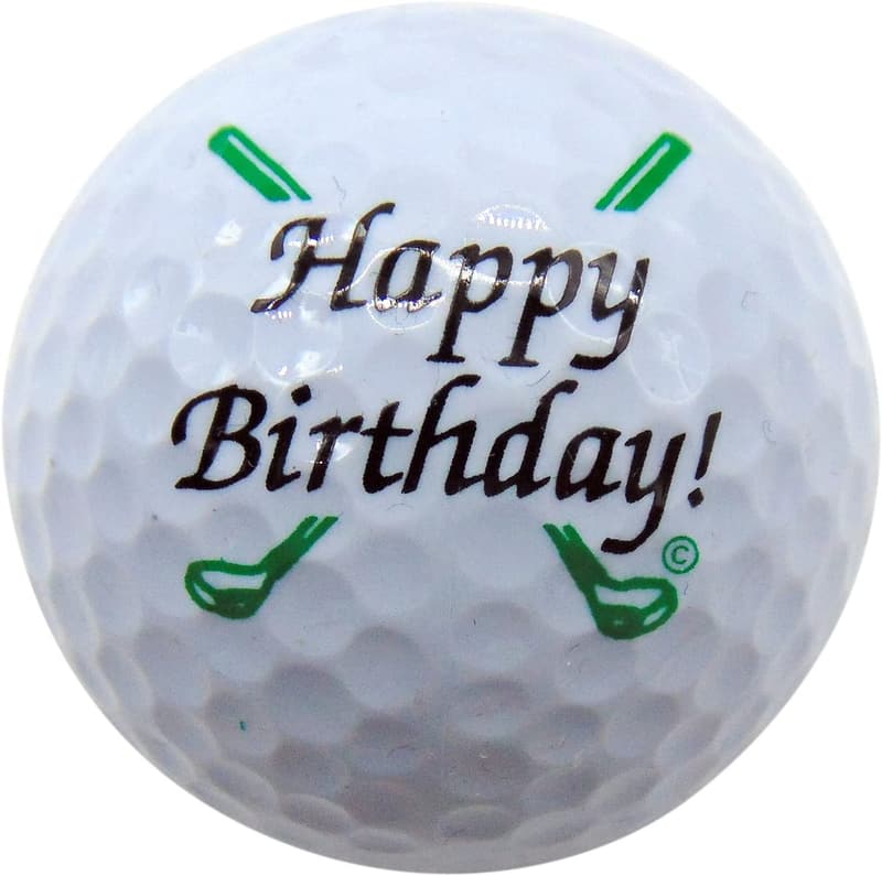 Happy Birthday Golf Ball Gift for Dad or Golf Enthusiast