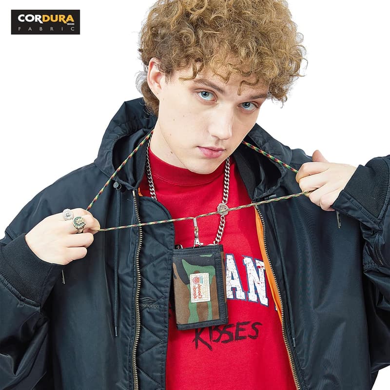 Teen Boys' Camo Wallet with Lanyard & Coin Purse