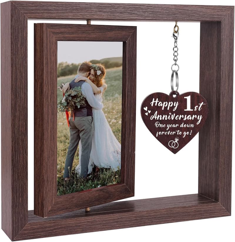 1st Anniversary Picture Frame Gift for Couples