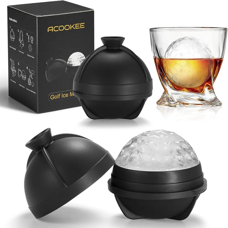 Funny Golf Ball Ice Maker Molds Set for Men - 2.5