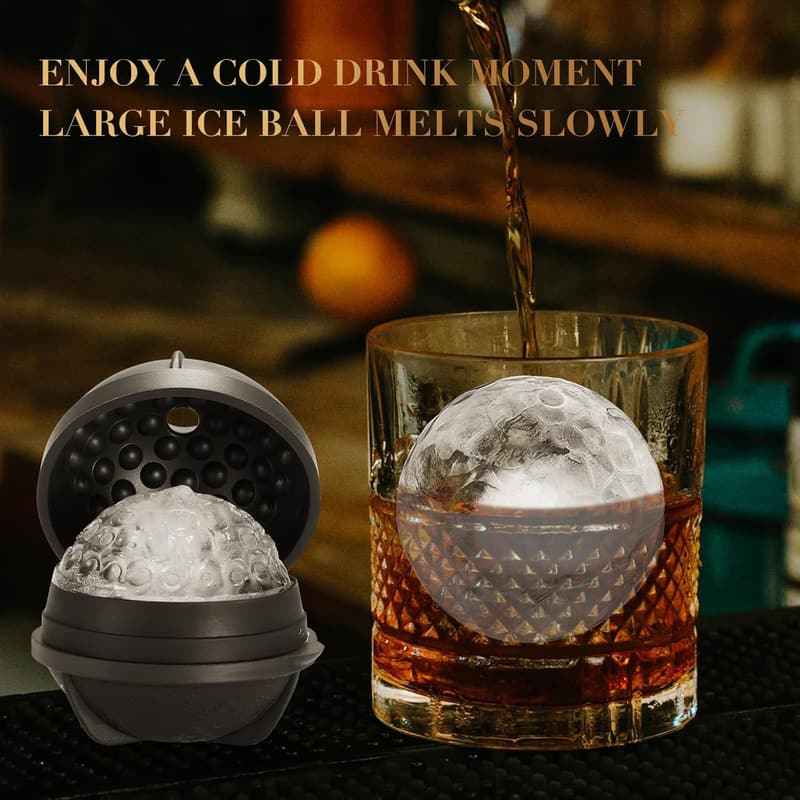 Funny Golf Ball Ice Maker Molds Set for Men - 2.5