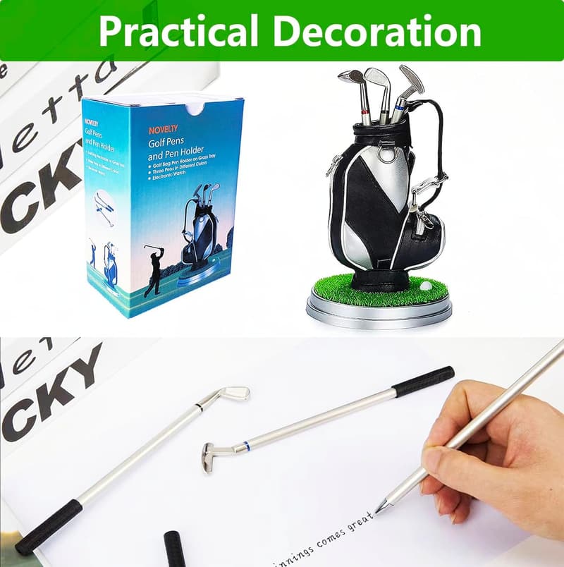 Golf Gifts for Men - Funny Golf Pen Holder for Dad & Him