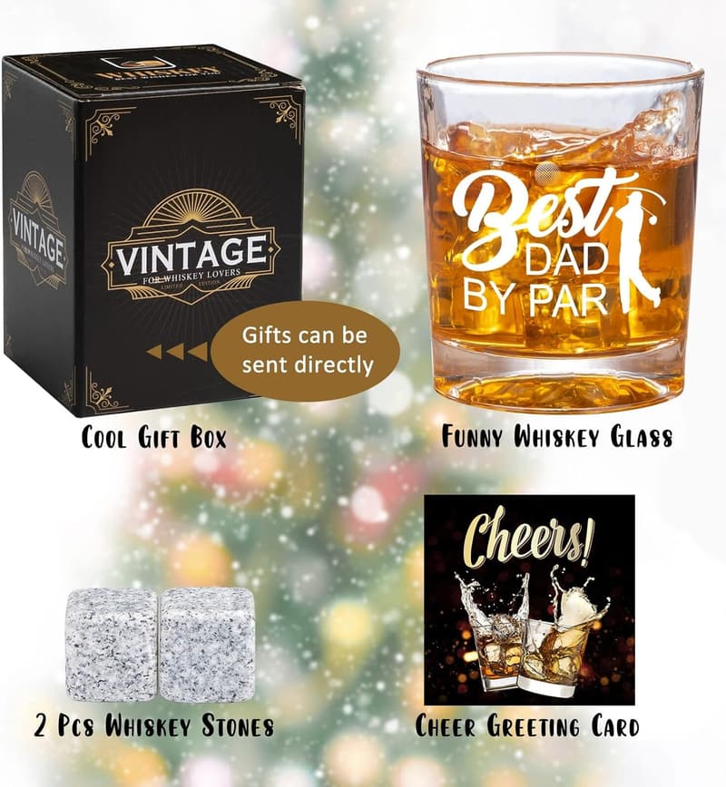 Father's Day Golf Whiskey Set for Dad – Perfect Gift for Golfers