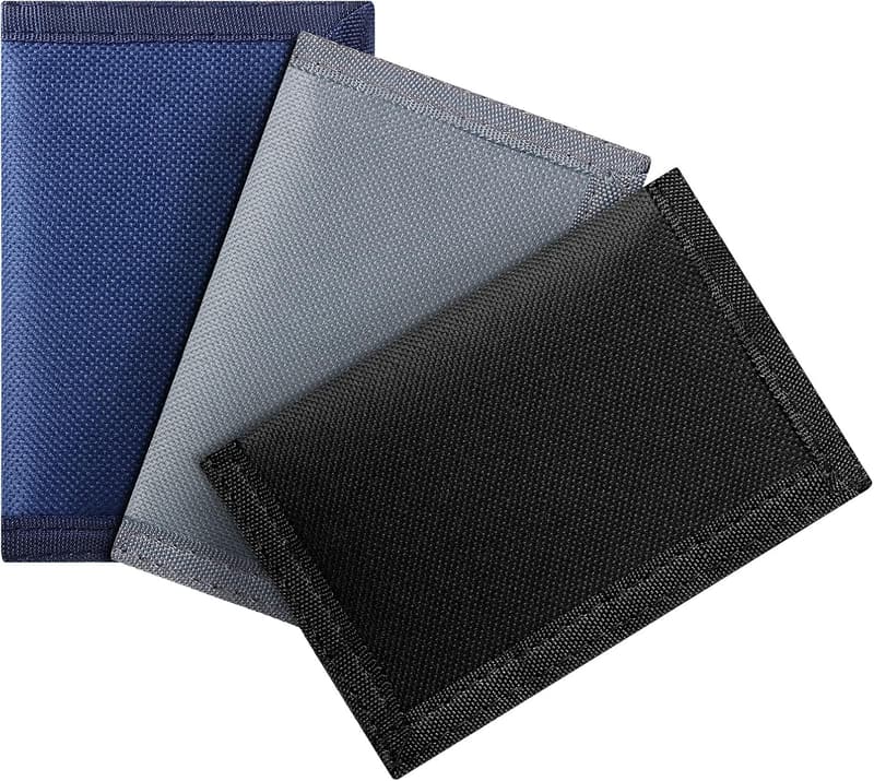Teens' Canvas Trifold Wallet Set with Zipper Pocket - Gift for Birthdays & Christmas
