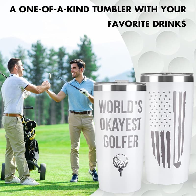 Funny Golf Towel & 20 oz Tumbler - Gifts for Him