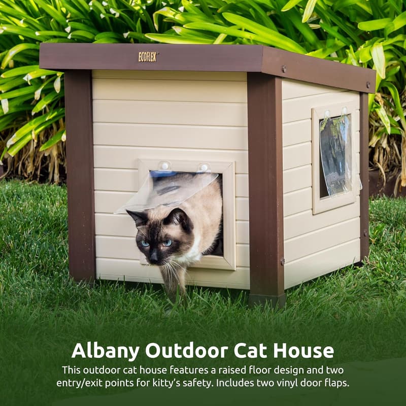 ECOFLEX® Albany Outdoor Cat House for Multiple Cats