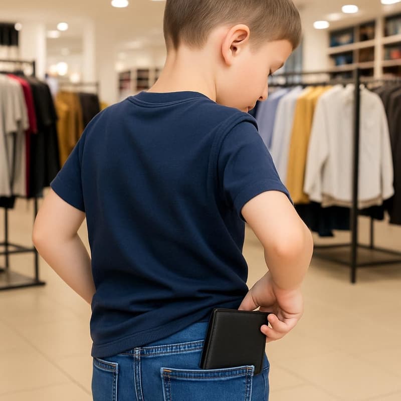 Kids Slim Thin Coin Pouch Wallet - Soft Leather Design