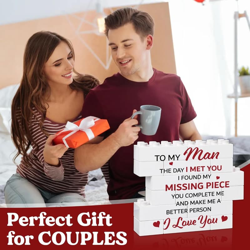 Valentine's Day Decorative Signs for Him - Gift for Boyfriend or Husband