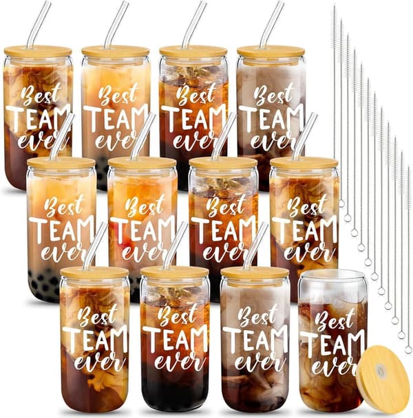 CNA Appreciation Week: 16 oz Glass Cups Set for Staff