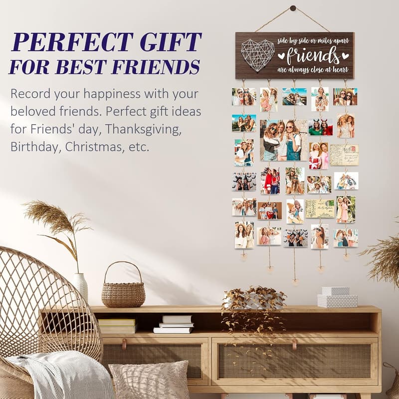 Birthday Picture Frame for Best Friends - Collage Display Holder