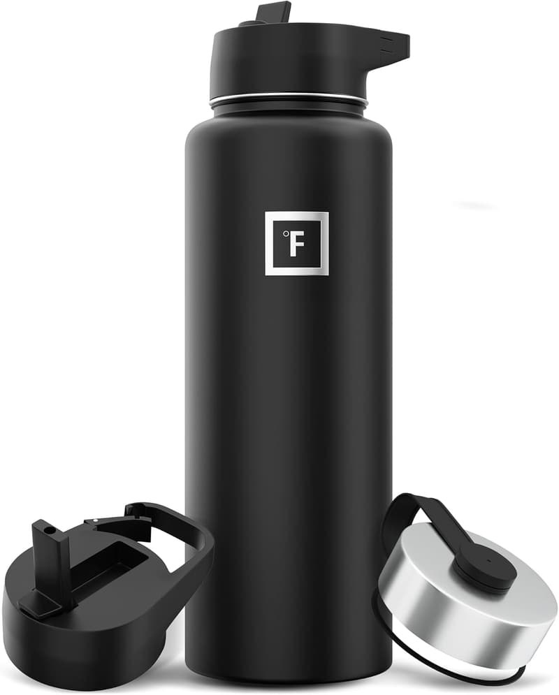 Hydration Flask for Camping & Hiking - 40 oz Stainless Steel, BPA-Free
