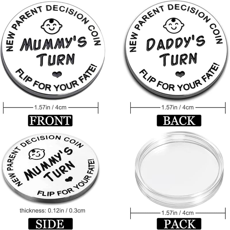 Funny Pregnancy Gift for New Parents, Double-Sided Decision Tool