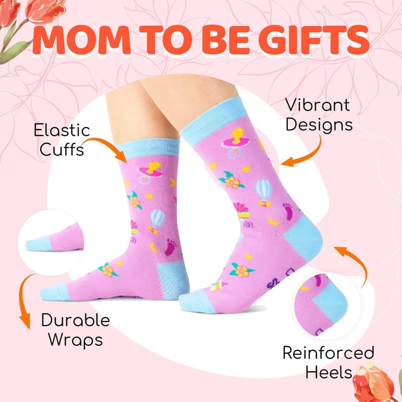 Mothers Day Pregnancy Socks for New Moms