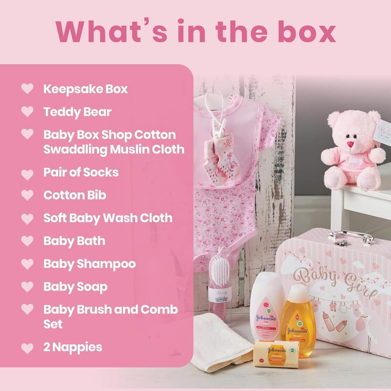 Baby Shower Gift Hamper for Baby Girl Essentials