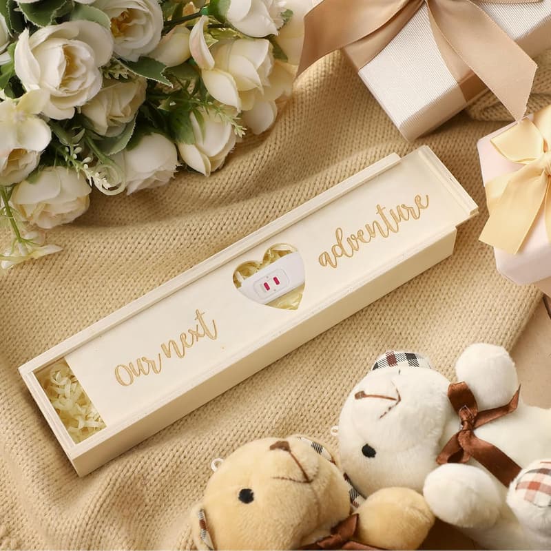 Pregnancy Announcement Keepsake Box for Dad and Grandma