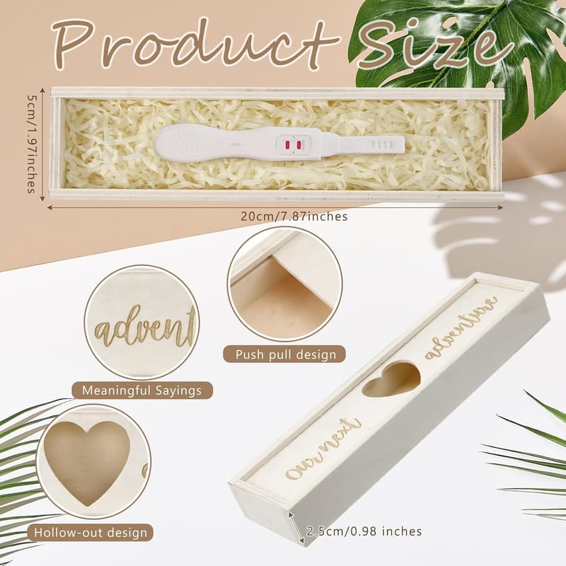 Pregnancy Announcement Keepsake Box for Dad and Grandma