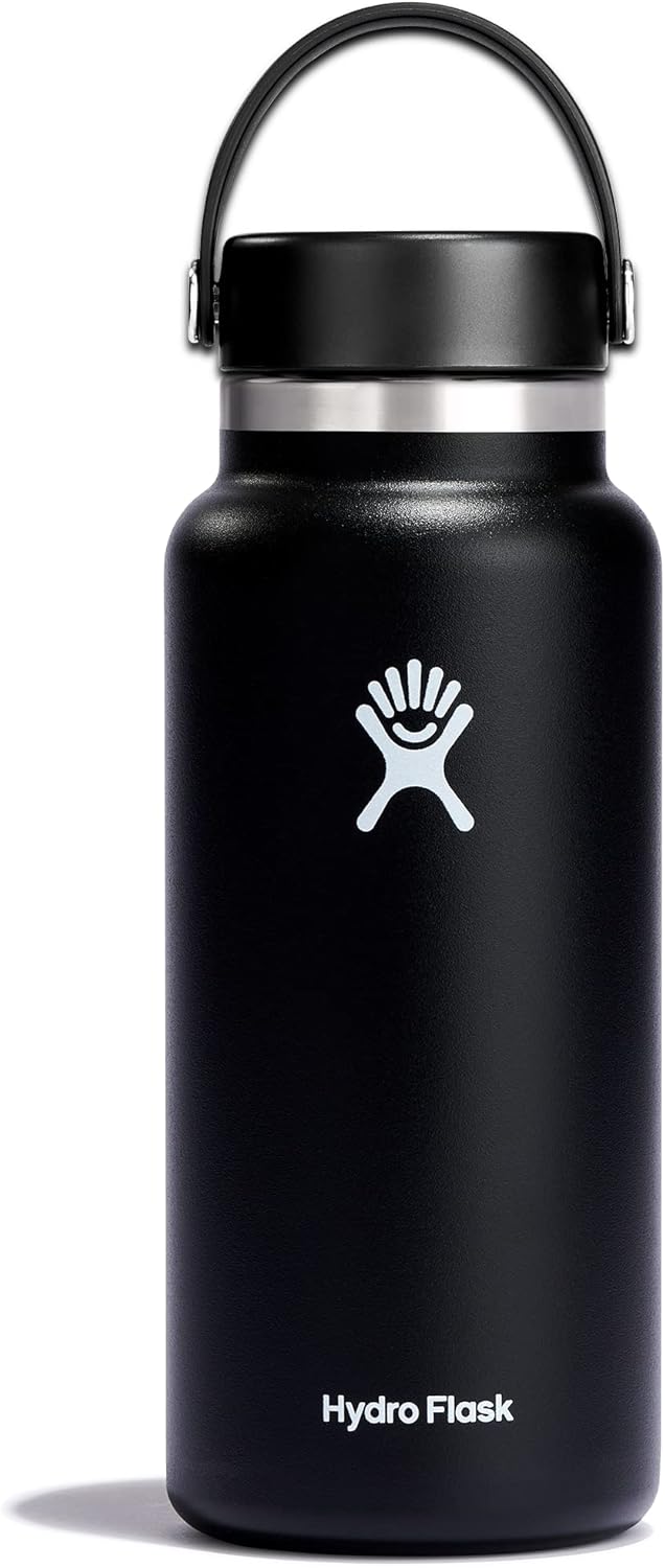 Hydro Flask 32 Oz Black Wide Mouth Flex Cap Bottle
