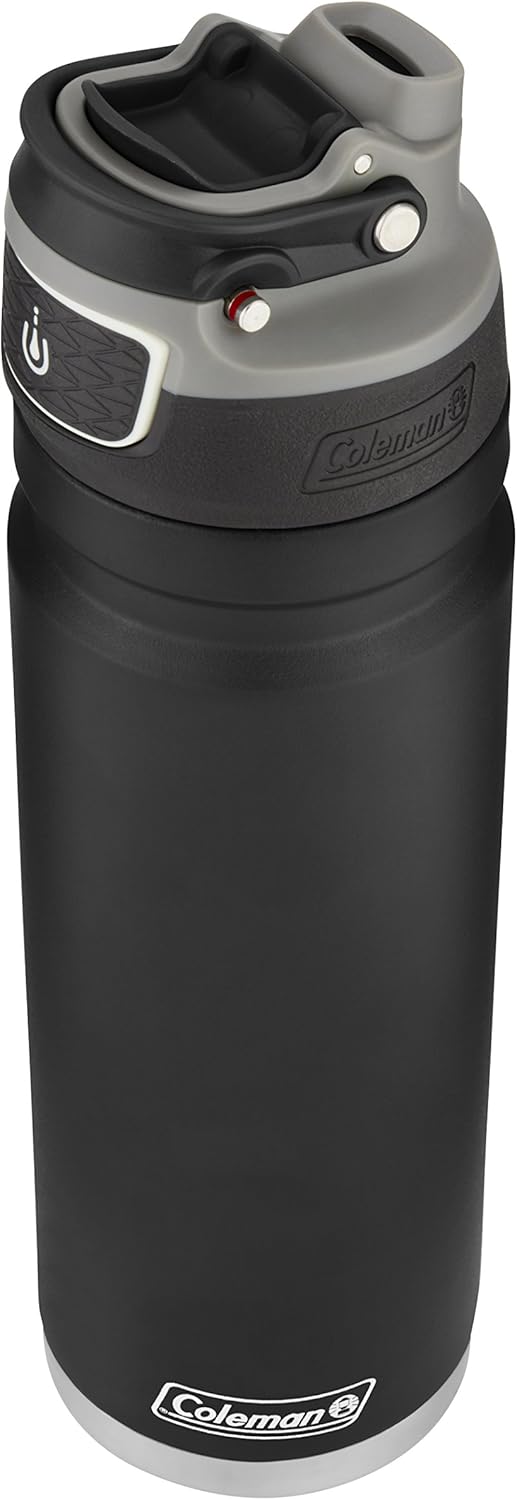 Coleman 24oz Black Autoseal Stainless Steel Water Bottle