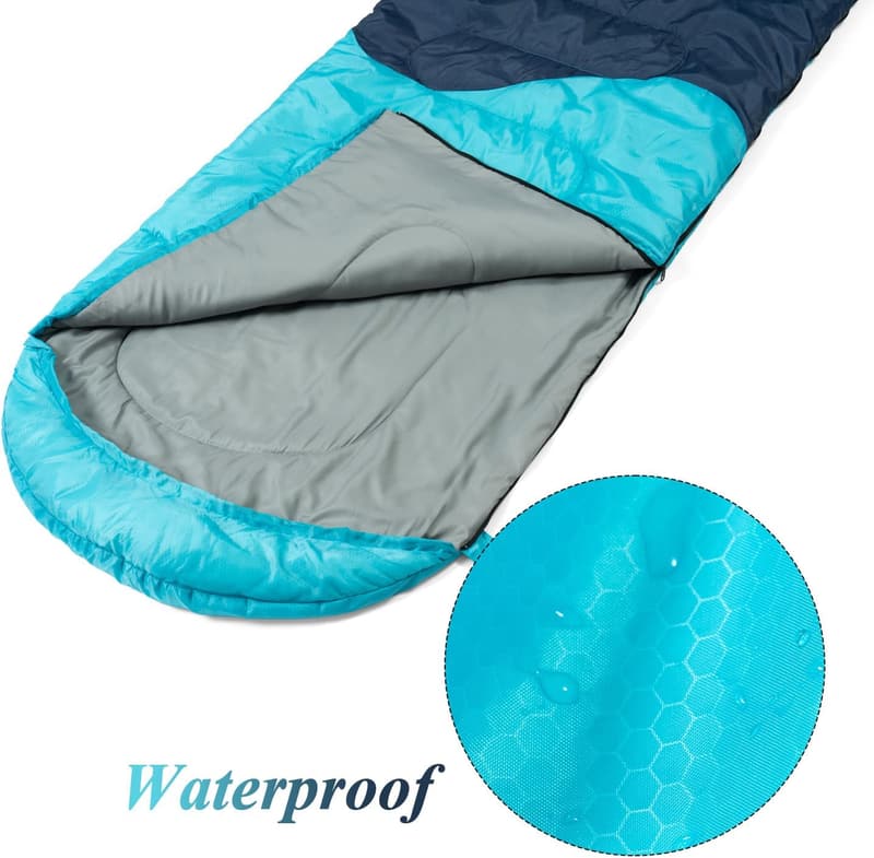 Lightweight 3-Season Sleeping Bag for Camping and Hiking