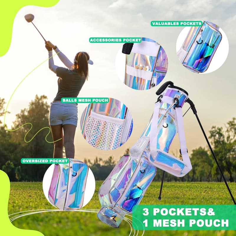 Lightweight Golf Stand Bag with Adjustable Strap for 3-7 Clubs