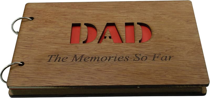 Father's Day Scrapbook Album - A5 Size Memory Book for Dad