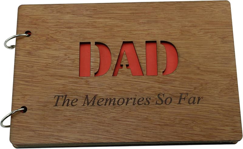 Father's Day Scrapbook Album - A5 Size Memory Book for Dad
