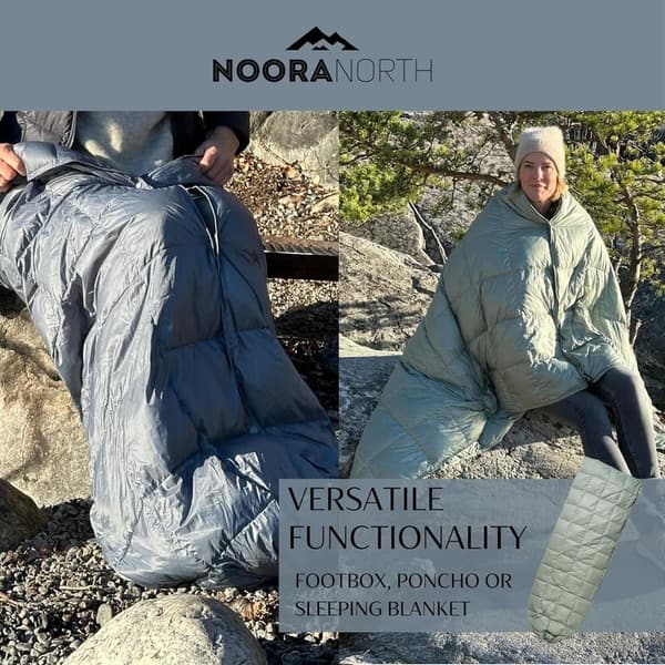 Packable Down Camping Blanket - Lightweight & Water-Resistant