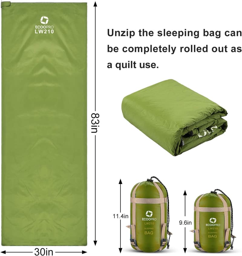 Portable Waterproof Sleeping Bag for Camping & Hiking - 83