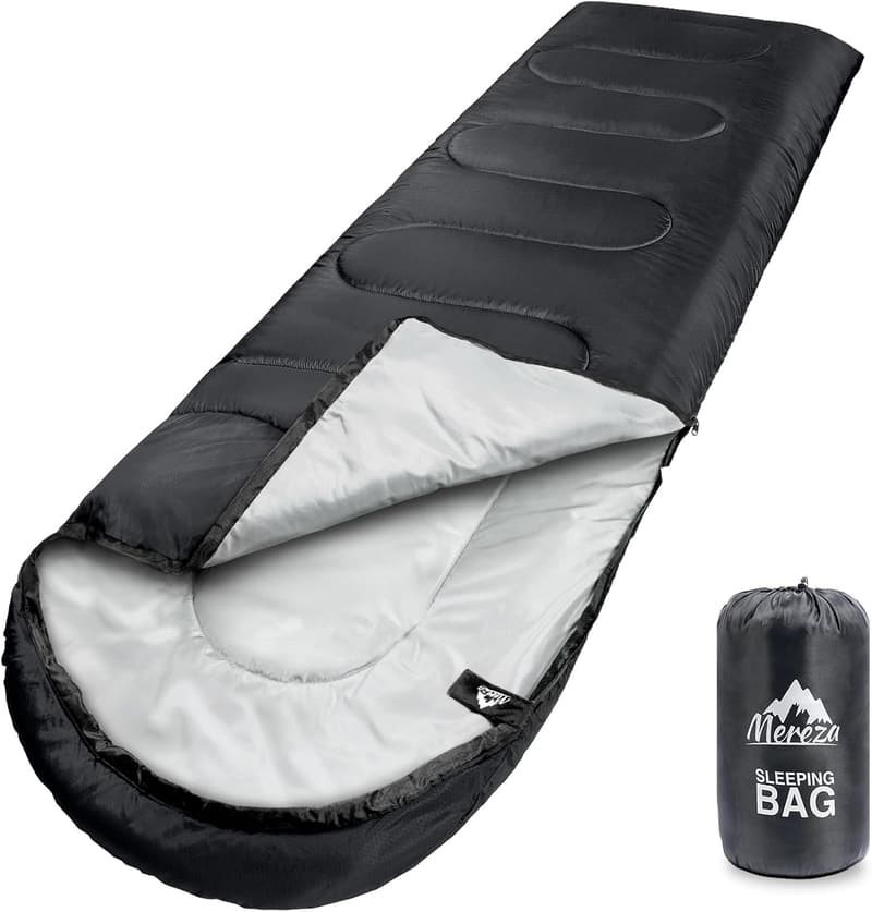 XL Cold Weather Sleeping Bag for Adults – Compression Sack Included