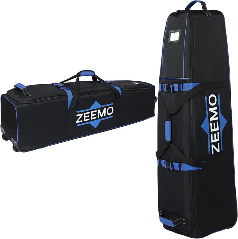 Golf Travel Bag - Full-Open Wheeled Waterproof Case for Clubs
