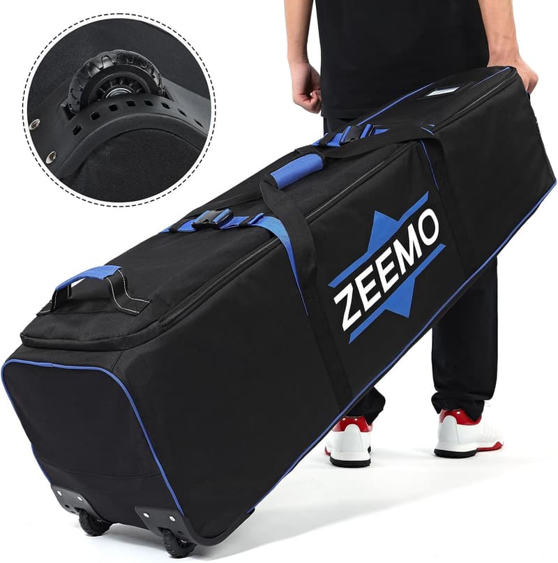 Golf Travel Bag - Full-Open Wheeled Waterproof Case for Clubs