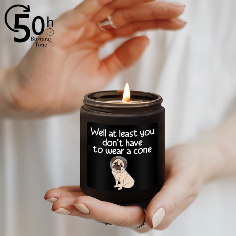 Get Well Soon Gift Basket - Scented Candle for Men