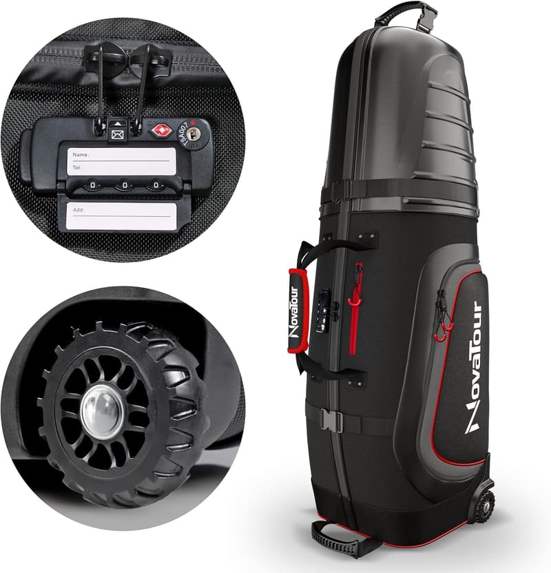 Golf Travel Bag - Waterproof, TSA Lock, Lightweight, 1680D Oxford
