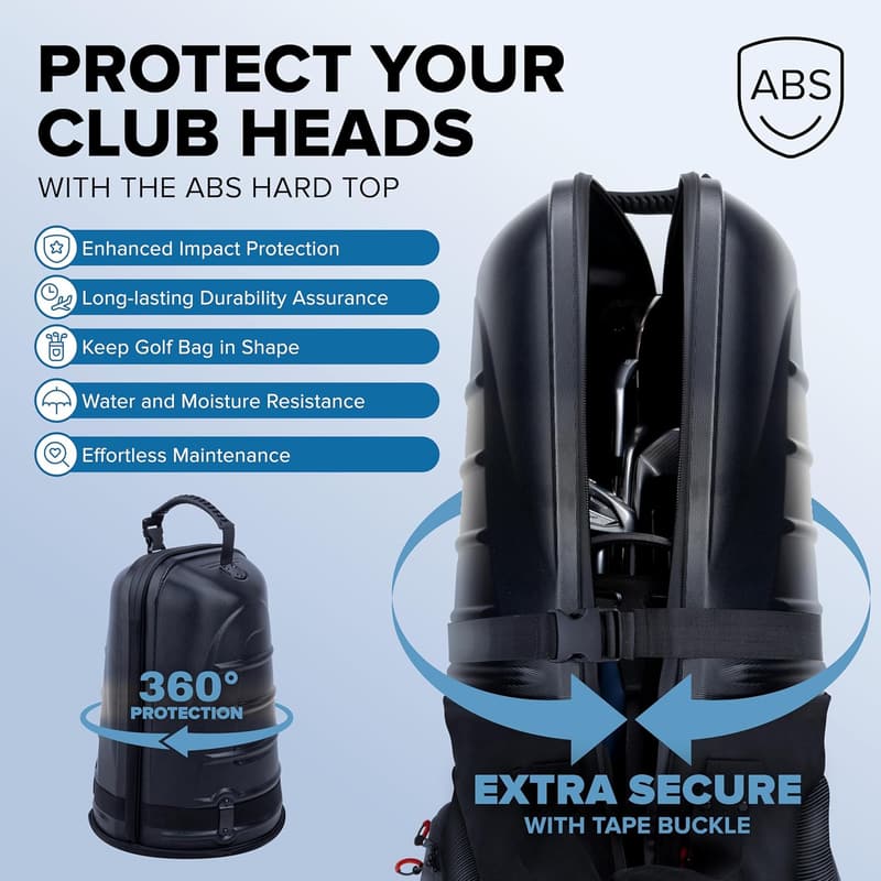 Golf Travel Bag - Waterproof, TSA Lock, Lightweight, 1680D Oxford