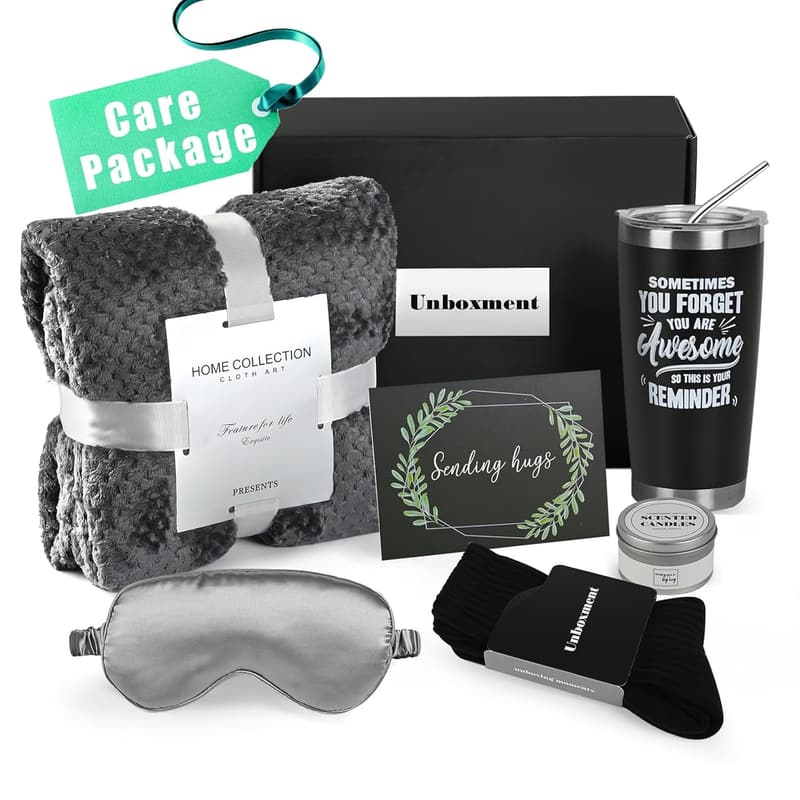 Get Well Soon Gift Basket for Men – Care Package of Comfort