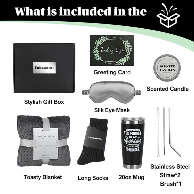 Get Well Soon Gift Basket for Men – Care Package of Comfort
