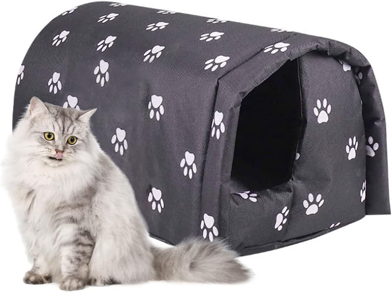 Waterproof Foldable Outdoor Cat House for Feral Cats