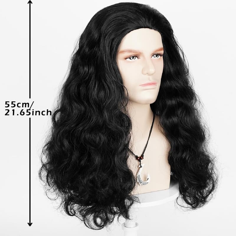 Halloween Pirate Captain Wig with Accessories for Cosplay