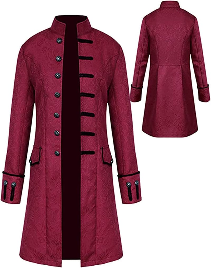 Vintage Steampunk Jacket - Embroidered Gothic Costume