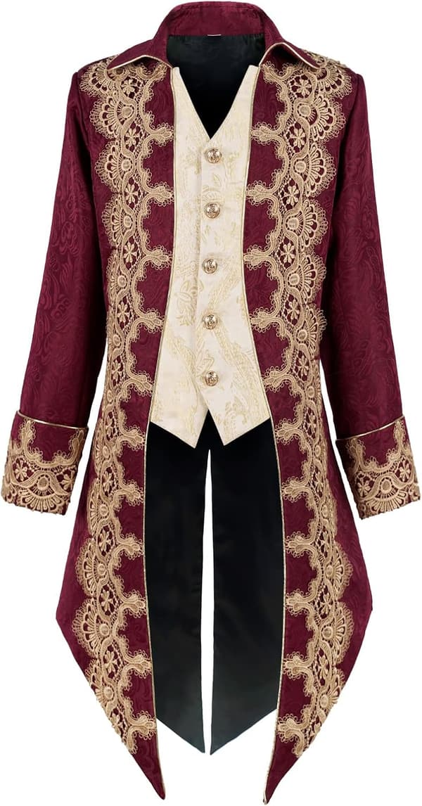 Vintage Gothic Steampunk Tailcoat Jacket for Men