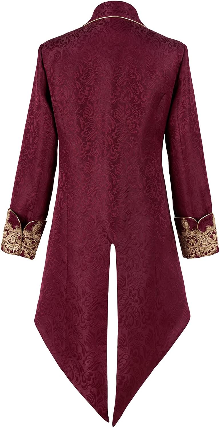 Vintage Gothic Steampunk Tailcoat Jacket for Men