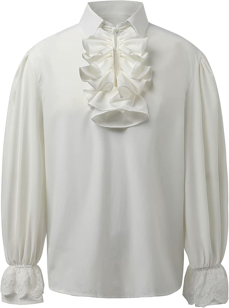 Victorian Steampunk Pirate Shirt for Men - Medieval Costume