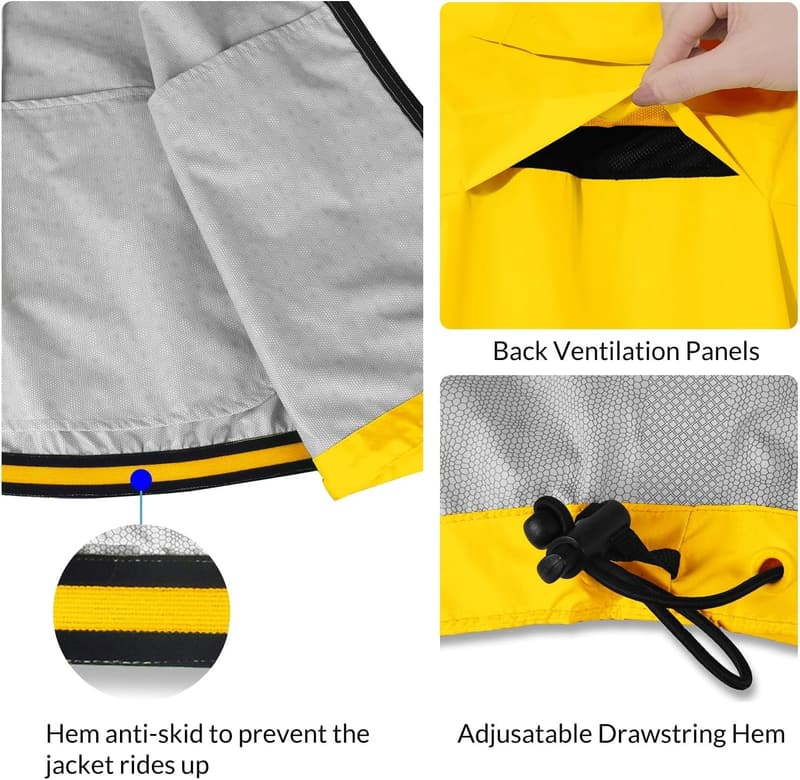 Men's Waterproof Windbreaker Jacket - Lightweight & Packable