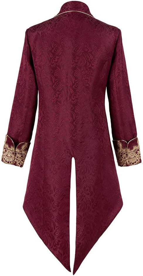 Gothic Steampunk Men's Victorian Frock Coat Jacket