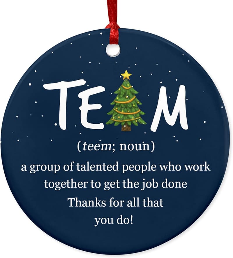 2024 Christmas Coworker Appreciation Ceramic Ornaments