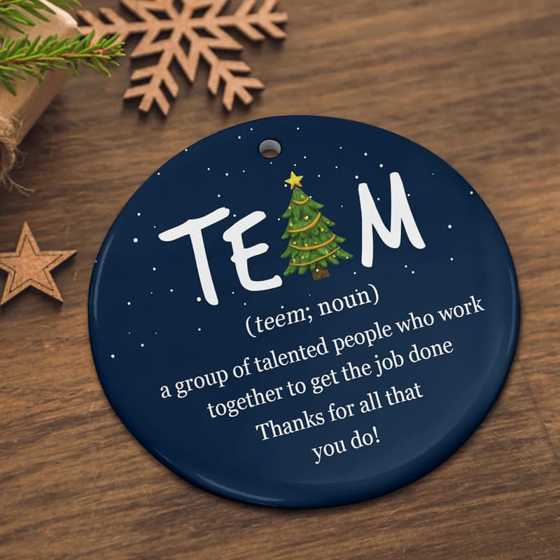 2024 Christmas Coworker Appreciation Ceramic Ornaments