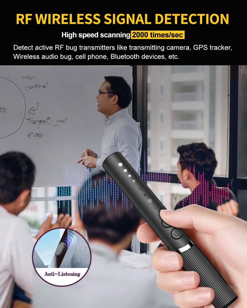 Spy Camera Finder & Hidden Bug Sweeper for Travel