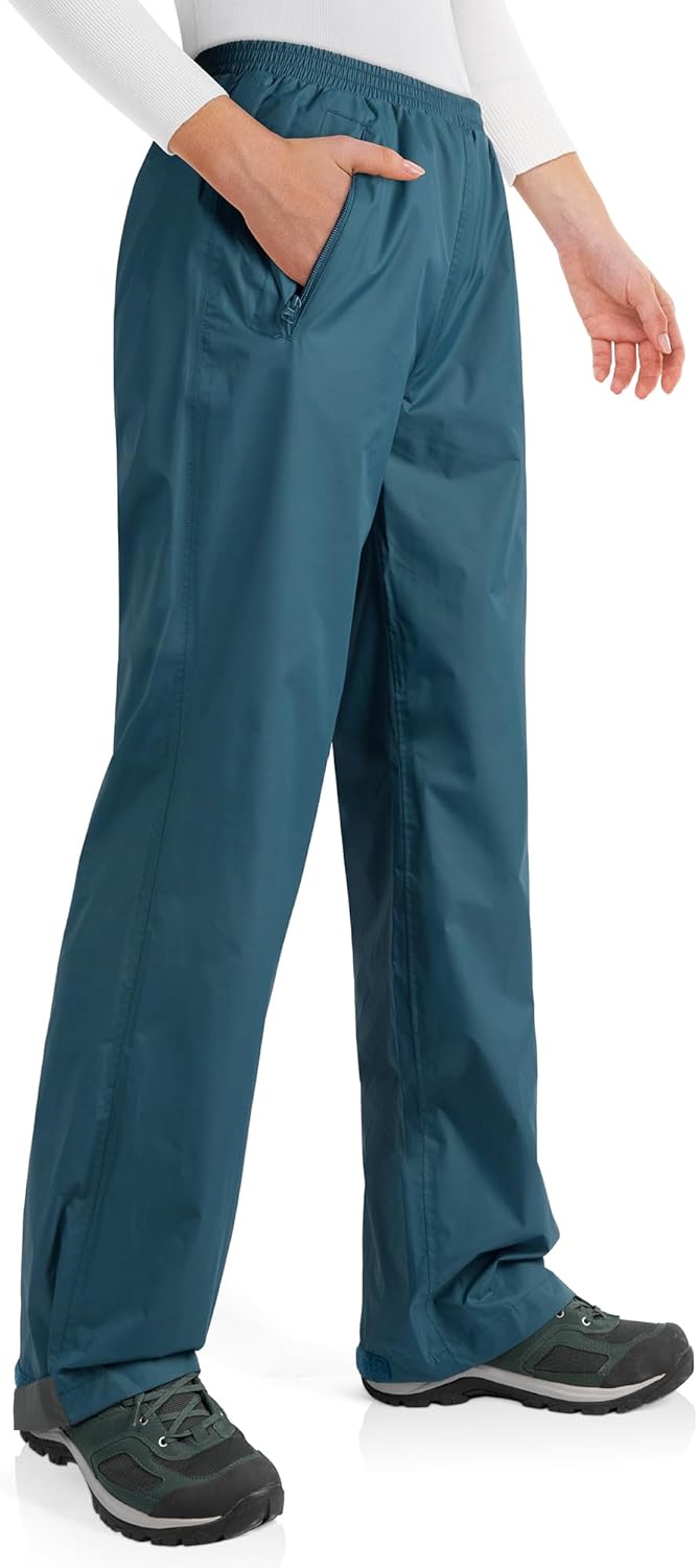 Lightweight Waterproof Rain Pants for Women - Outdoor Use