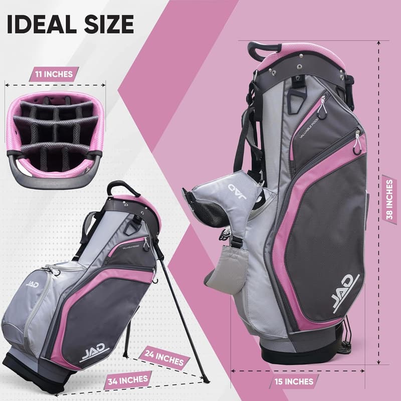 Premium Lightweight Golf Stand Bag for Men and Women - 14-Way Top
